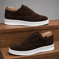 Timberland Men's Black and Brown Suede Brogue Derby Shoes with White Sneaker Sole - Smart Casual Lace-up Footwear - View 3