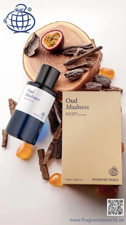 Fragrance World Oud Madness Intense Unisex Eau de Parfum 60ml – Captivating Woody & Exotic Scent