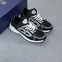 Authentic Dior B30 Black and White Chunky Fashion Sneakers – Grey Accent Athletic Trainers for Modern Streetwear - View 3