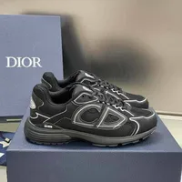 Men's Dior B27 Black & White CD Logo Luxury Low-Top Sneakers - Premium Designer Fashion Trainers for Everyday Style - View 1