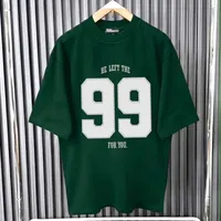 Trendy Abstract Bear Graphic Oversized 350g T-Shirt  Comfortable White Short Sleeve Tee for Casual Street Style - View 3