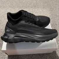 Alo All-Black Stealth Performance Running  Training Sneakers for Unisex – Lightweight and Comfortable Cushioned Athletic Shoes - View 2