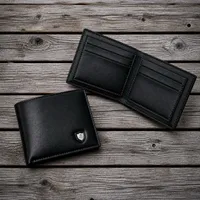 A gentleman's Premium Bi-Fold Wallet with multiple Space and Slots for money ID cards  - View 1