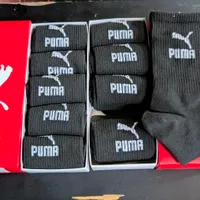 Puma 5 Set Pack Cotton Branded Athletic Socks – Versatile for Everyday Use Comfort  abd Sports - View 3