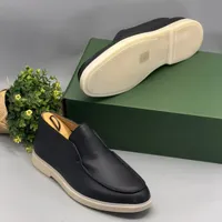 Men's Love Piano Textured Leather Slip-On Loafers - Comfortable Casual Smart Driving Shoes with Contrast Sole for men - View 5