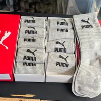 Puma 5 Set Pack Cotton Branded Athletic Socks – Versatile for Everyday Use Comfort  abd Sports - View 2