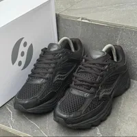 Saucony All-Black Unisex Athletic Trainers - Premium Mesh Running & Everyday Comfort Sneakers for Men & Women - View 1