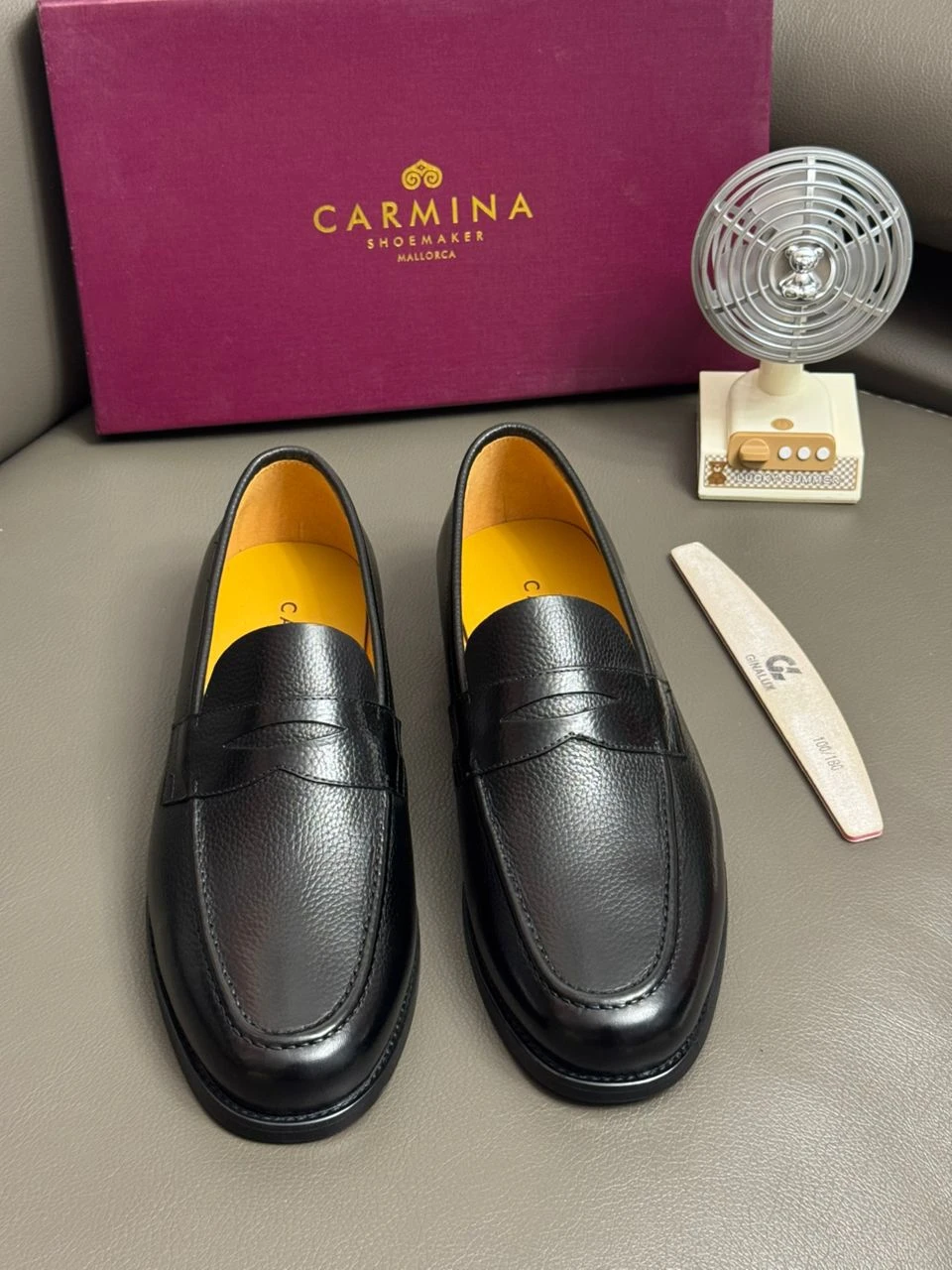 Men's Premium Black and Brown Leather Penny Loafers – Classic Slip-On Dress Shoes for Formal  Smart Casual Style