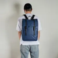 Waterproof Gore-tex Minimalist Flap-Top Backpack Bag with Adjustable Buckle Straps - Durable Everyday Carry for School and Travel - View 4