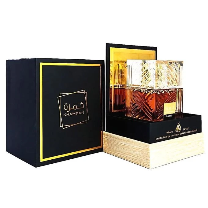 Lattafa Khamrah Unisex Eau de Parfum - Luxurious Arabian Natural Spray Fragrance for Men & Women, 100ml