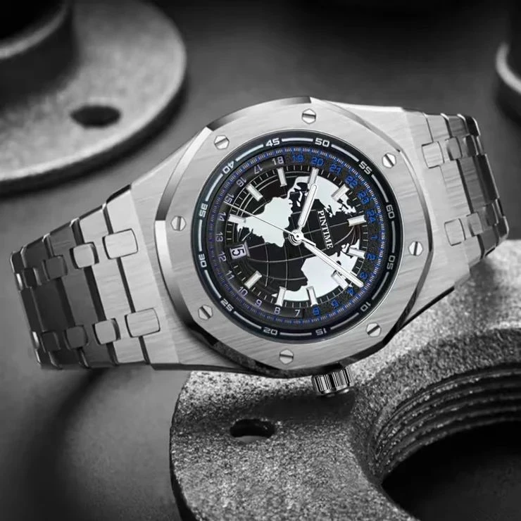 Executive Watch with Glow effect(Free Bracelet)