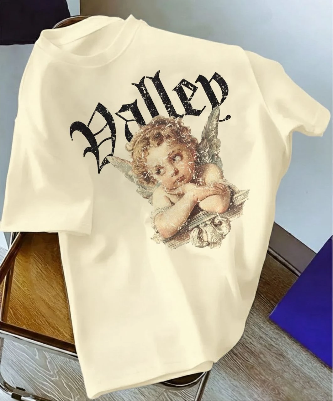 Quality 350gms Thick Heavy Soft Cotton T Shirts With Modern Art Fashionable Print Designs for men and women 