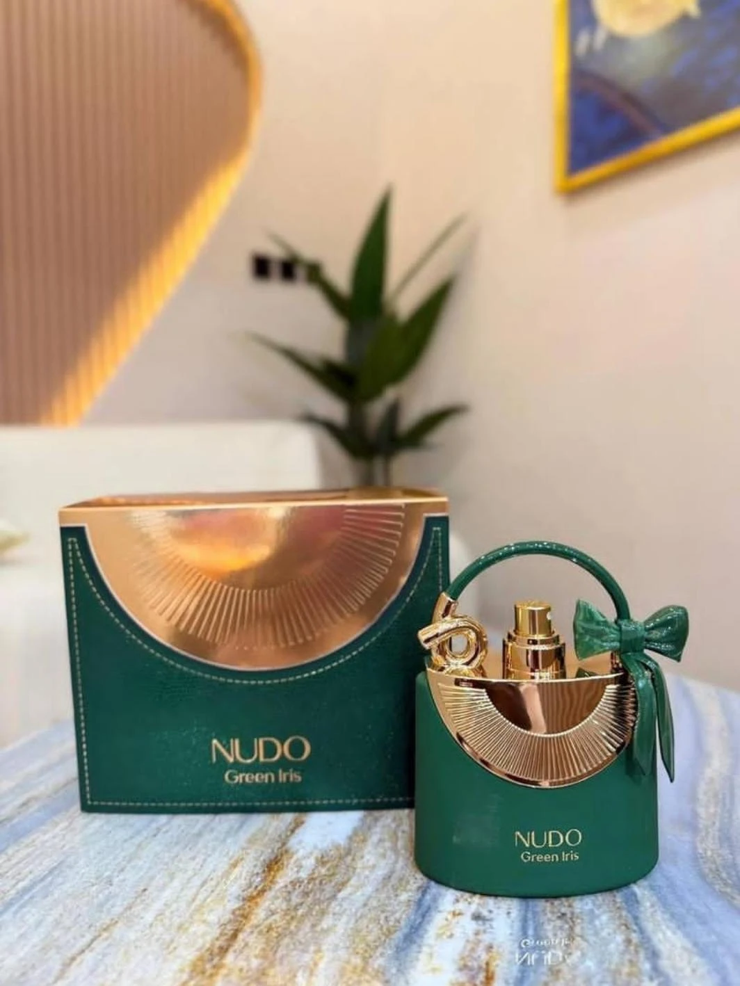 NUDO Green Iris Eau de Parfum for Women - Luxury Fragrance with Elegant Handbag-Inspired Bottle, Perfect for Gifting