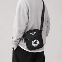 Essentials Khaki Crossbody Bag with Ready-made Tears Print - Stylish  Durable Shoulder Sling for Daily Essentials  Streetwear Look - View 2