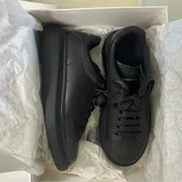 Alexander McQueen Unisex Black Leather Oversized Sole Sneakers - Premium Luxury Chunky Platform Trainers for Everyday Wear - View 2