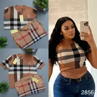Women's Fashion Monogram Knit Polo Shirt - Elegant Short Sleeve Designer-Inspired Top in Red or White for Casual Chic Style - View 5