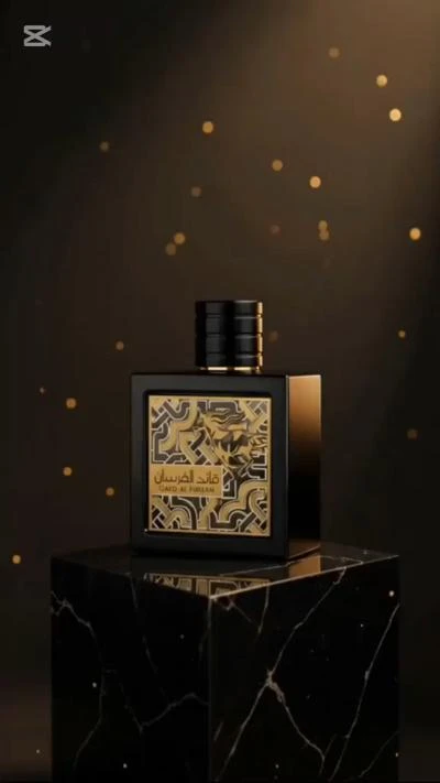 Lattafa Qaa'ed Al Fursan Unisex Eau De Parfum – Luxurious Black & Gold Arabic Fragrance with Long-Lasting Oud Scent for Men & Women - Main View