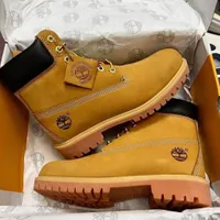 Timberland Original Premium 6-Inch Yellow Nubuck Leather Waterproof Work Boot - View 3