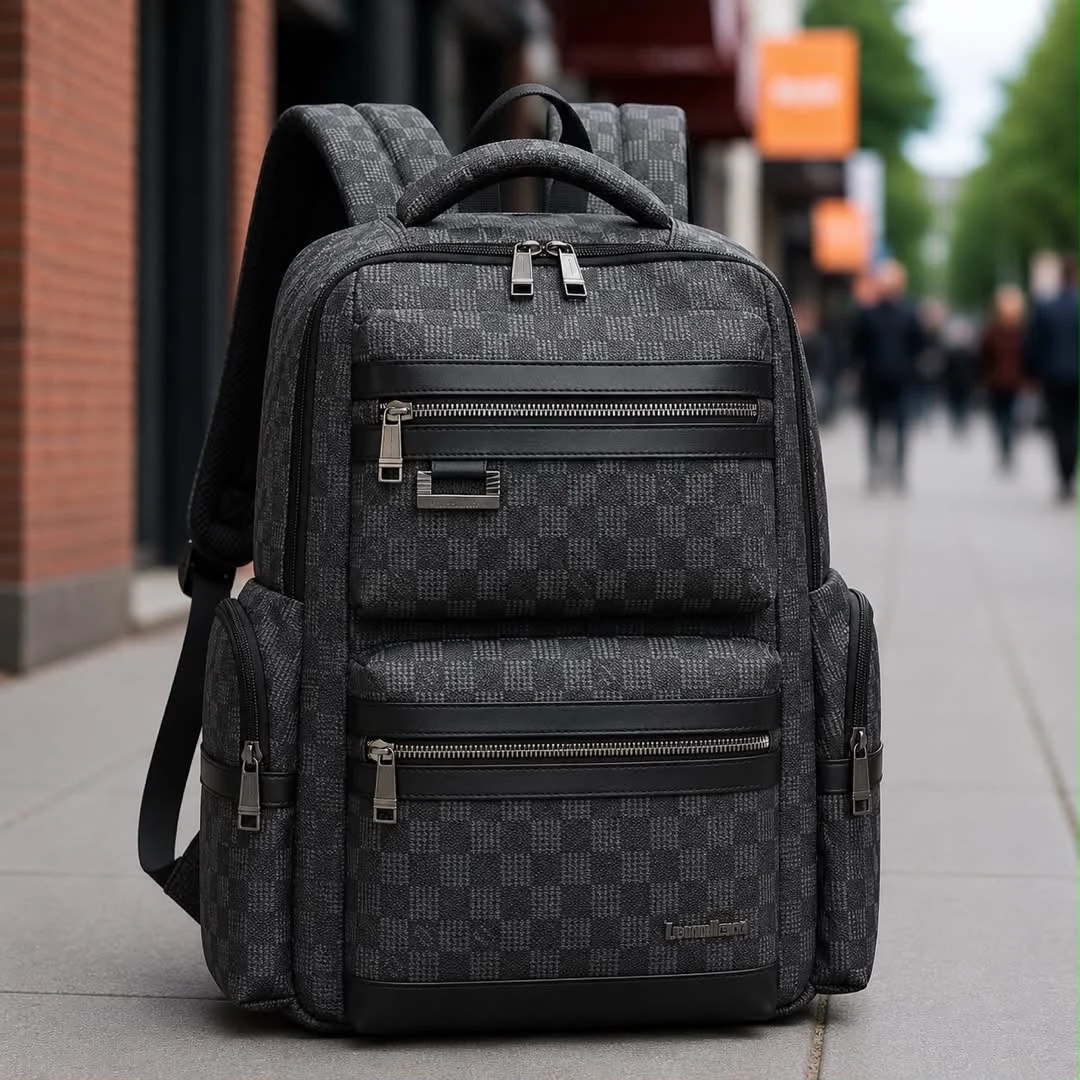 Men's Executive Backpack - Stylish  Durable Travel Business Daypack with Multi-Compartment Design for Work, School  Commute
