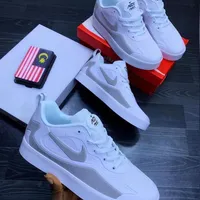 Nike Air Max React Sneakers - Fresh White and Grey Athletic Comfort Shoes for Men and Women Lightweight  - View 1