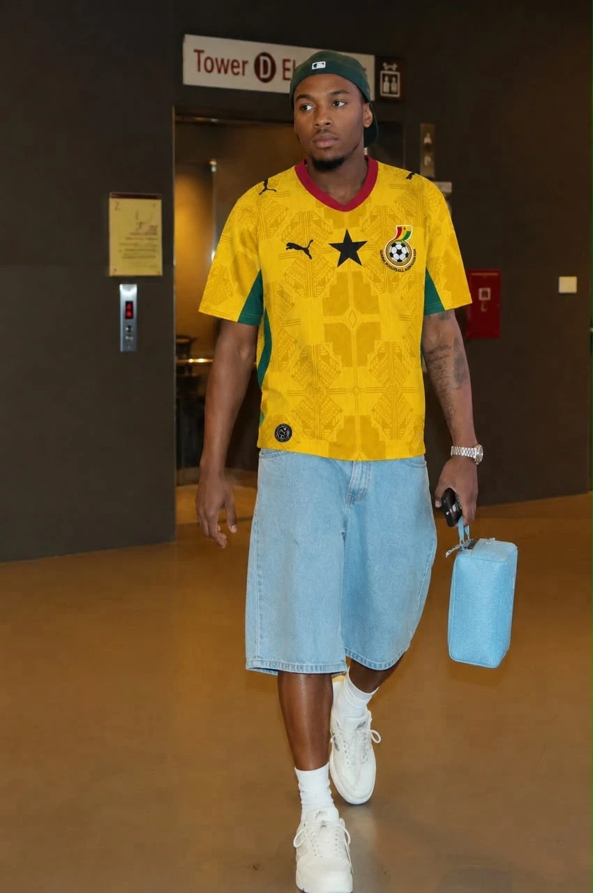 Puma Unisex Ghana Black Stars Home Football Jersey 2026 World Cup Jersey - Official Fan Standard Kit for Men  Women