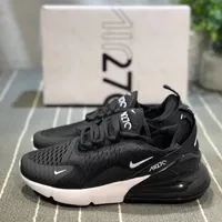 Nike Air Max 270 Classic Black and White Breathable Mesh Running Trainers Sneakers Sheo with Air Cushioning – Ultimate Comfort Sneakers - View 1