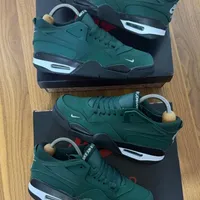 Nigel Sylvester x Air Jordan 4 RM Grandma's Driveway Men's Lace-Up Sport Sneakers in Green - View 2