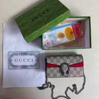 Women's Gucci GG Monogram Mini Shoulder Bag with Elegant Chain Strap & Iconic Dionysus-Style Buckle - Perfect Crossbody for Everyday Chic - View 2