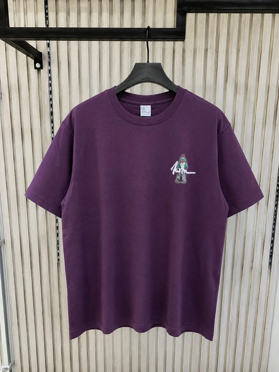 Unisex Loosely Tight Pocket T-Shirt with Colorful MOSHWAV Foundation Graphic - Stylish Crew Neck Tee for Modern Casual Wear