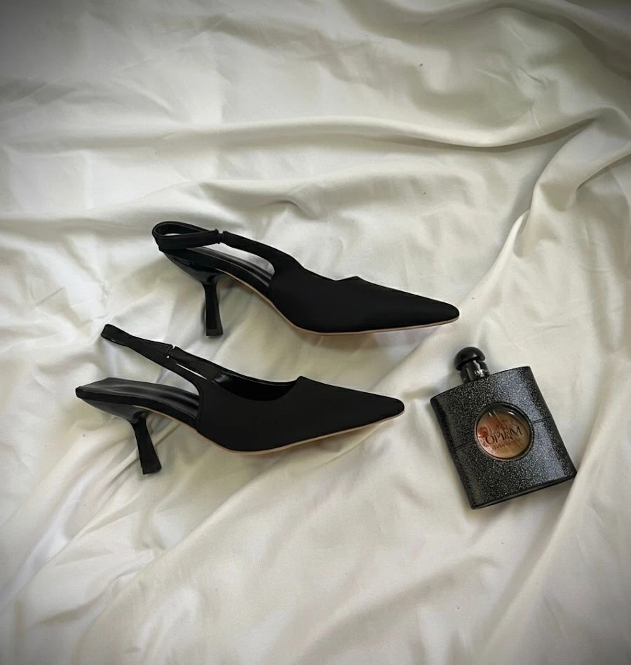 Ladies Slingback 1.5inch Quality Heels - available in red black & brown