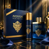 AVENTOS Blue For Him Luxury Men's Fragrance Gift Set - Eau de Parfum & Deodorant Spray, Premium Long-Lasting Scent for the Modern Gentleman - View 1