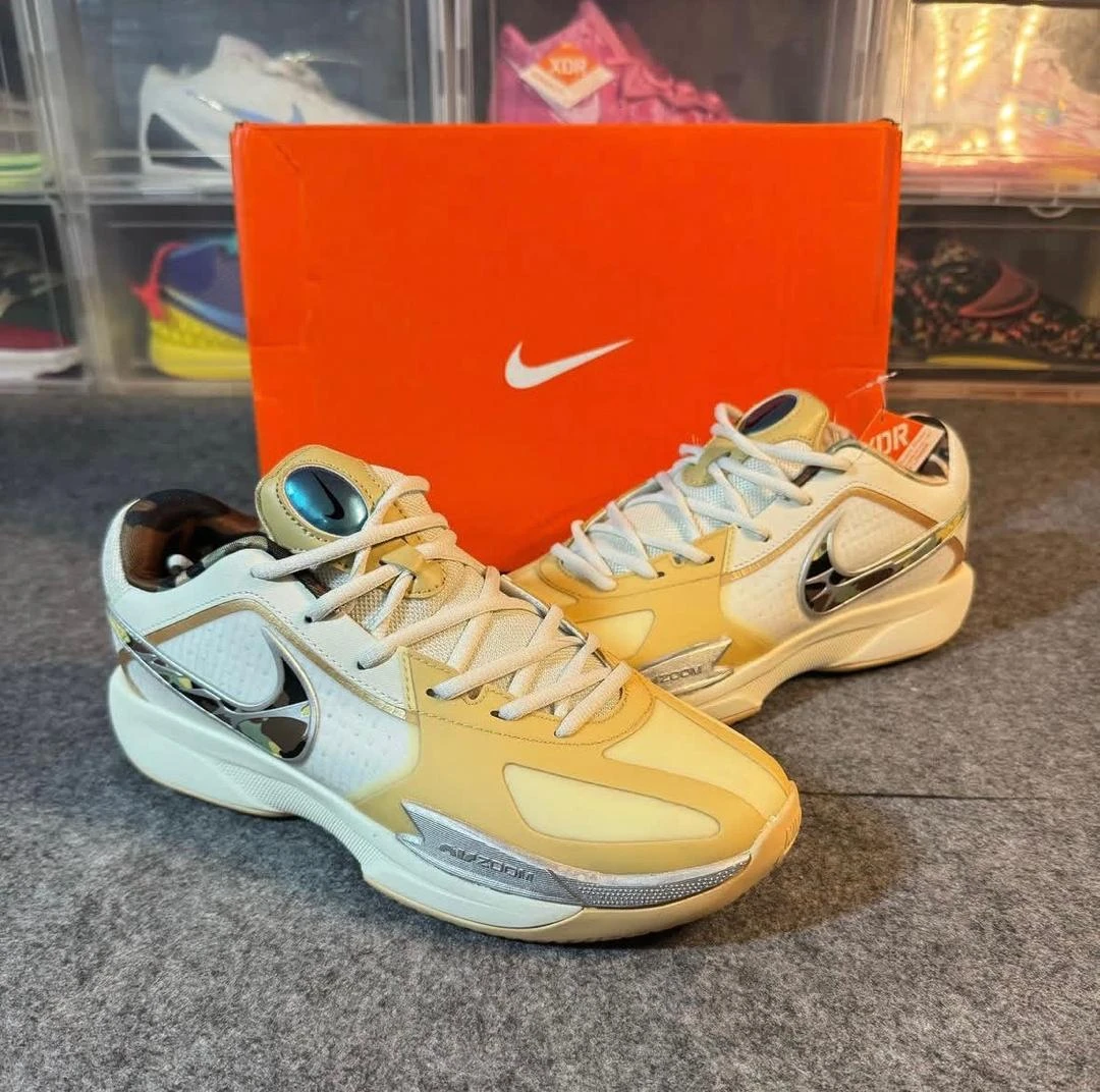Unisex Nike Air Zoom Cream Tan Camo Casual Athletic Sneakers - Stylish Everyday Comfort Trainers