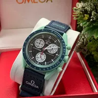 Men's OMEGA x Swatch Speedmaster Moonswatch Mission to Mercury Bioceramic Chronograph Watch - View 2