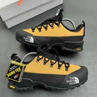 The North Face Vibram All-Terrain Hiking Shoes for Men  Women - Durable Blue Black and Yellow Outdoor Trail Sneakers - View 2