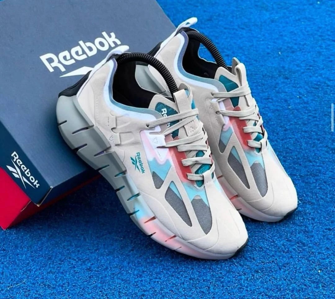 Unisex Reebok Zig Kinetica II Energy Return Sneakers - Cream Multi-Color Lifestyle Trainers for Dynamic Comfort & Style