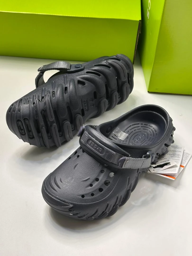 Crocs Original Echo Clog Sandals Slippers Slides Black  