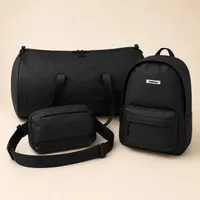 3 in 1 Essentials Modern Minimalist Beige 3-Piece Bag Set Stylish Duffel, Backpack  Crossbody for Travel - View 3