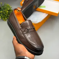 Berluti Men's Leather Simple Loafers with Horsebit Detail - Comfortable Slip-On Dress and Casual Shoes for Stylish Ghanaian Gentlemen - View 3