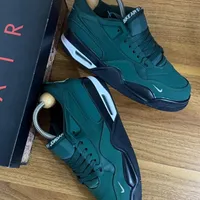 Nigel Sylvester x Air Jordan 4 RM Grandma's Driveway Men's Lace-Up Sport Sneakers in Green - View 1