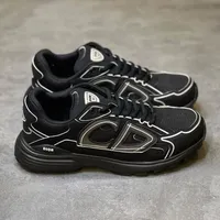 Men's Dior B27 Black & White CD Logo Luxury Low-Top Sneakers - Premium Designer Fashion Trainers for Everyday Style - View 3