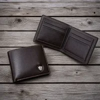 A gentleman's Premium Bi-Fold Wallet with multiple Space and Slots for money ID cards  - View 2