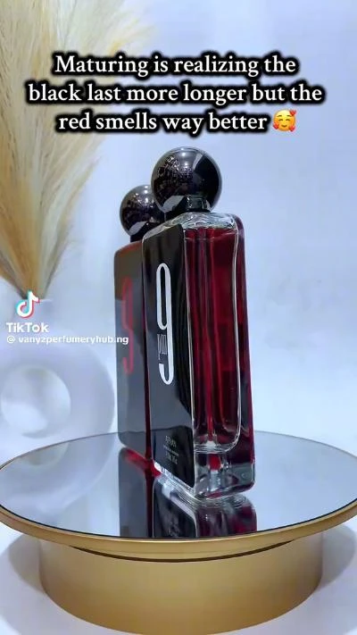 Sophisticated 'Number 9' Red Elixir & Black Essence Unisex Eau de Parfum - Elegant Long-Lasting Fragrance for Modern Adults - Main View