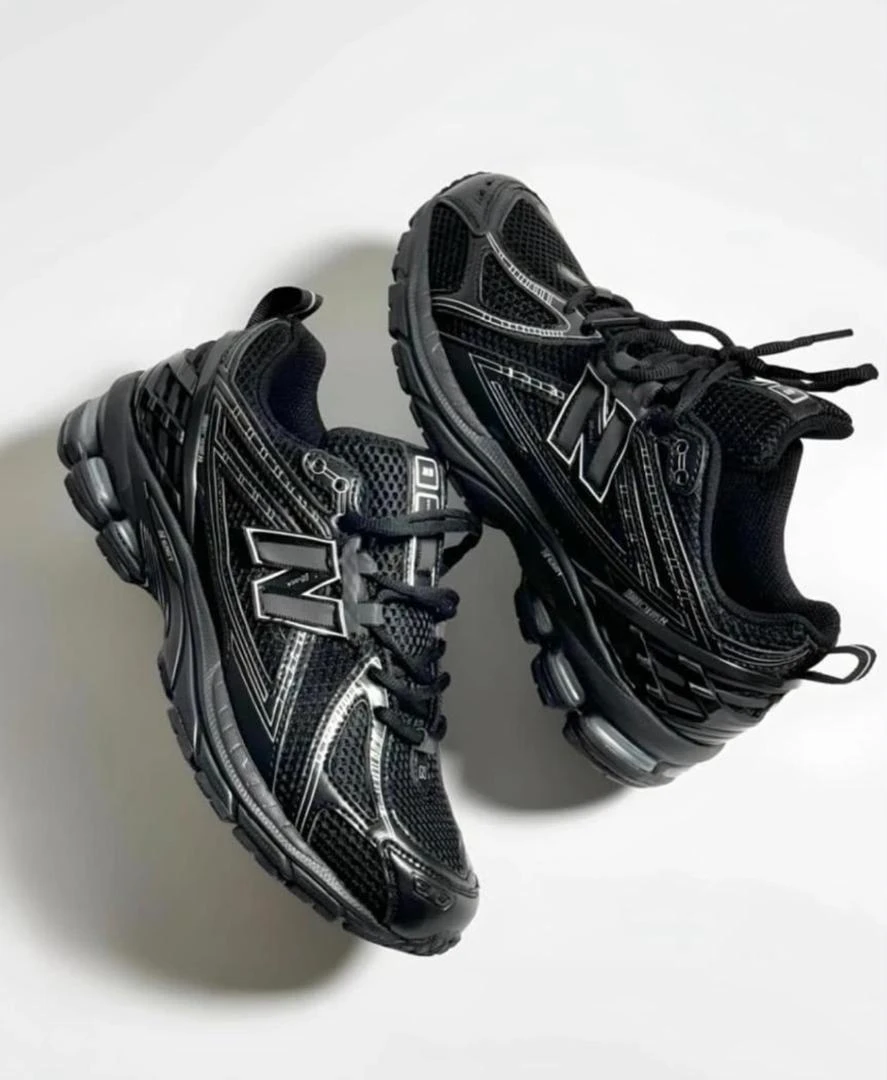 New Balance All-Black Athletic Running Trainers for Shoes Men and Women - Sleek, Comfortable Versatile Unisex Sneakers for Gym and Everyday Style - Main View