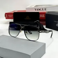 Maybach Visionaire Men's Luxury Square Aviator Sunglasses - Gradient Lenses, Sleek Metal Frame & Iconic Design for Ultimate Style - View 1