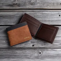 Men's Highly Quality Leather Bi-fold Wallet in Coffee Brown Colors - View 2