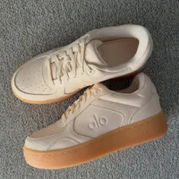 Alo Original Yoga Recovery Mode Men's and Woman's Icon Low-Top Sneakers - Cream Gum Sole Athleisure Fashion Trainers for Everyday Style and Comfort - View 1