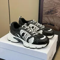 Dior Authentic Chrono Sneakers Black and White Chunky Fashion Sneakers with Bold Stylized CD - View 1