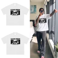 350gm Quality Clear Vision With God's Provision Graphic Oversized White T-Shirt - Streetwear Comfort Tee - View 1