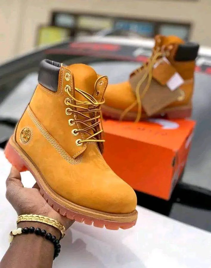Timberland Original Premium 6-Inch Yellow Nubuck Leather Waterproof Work Boot - Main View