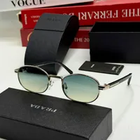 Prada Unisex Gradient Oval Designer Sunglasses with Sleek Metal Frame - Luxury Eyewear for Style & UV Protection - View 1
